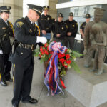 wreath laying for fallen officers